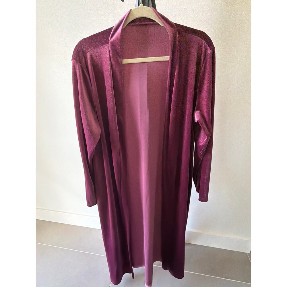 Curvy Plus Pink Velvet Duster Size XXL